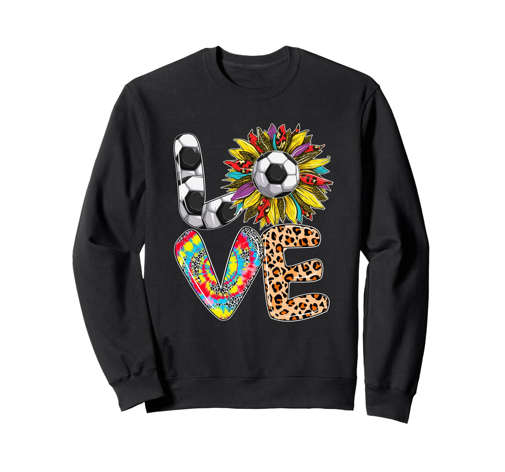 Love Costume Sunflower Soccer Sweatshirt - Fun Novelty Design Men Women