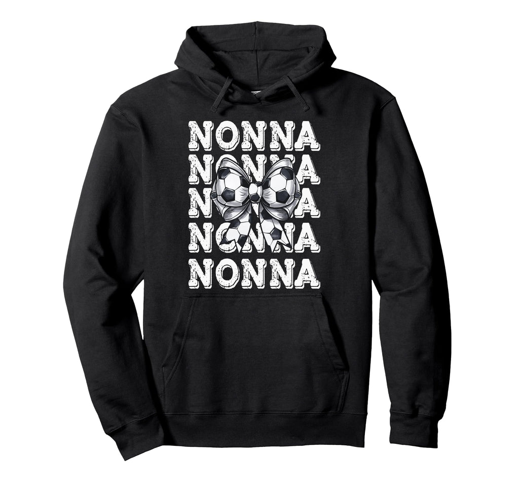 Coquette Soccer Nonna Matching Hoodie - Fun Novelty Design for Adults