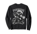 Pekingese Motorbike Love Footbal Sweatshirt - Fun Novelty Design Unisex