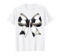 Coquette Bow Soccer Ball Pattern Mothers T-Shirt - Trendy Graphic Unisex