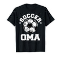 Soccer Oma Soccer Ball Distressed Funny T-Shirt - Trendy Graphic Unisex