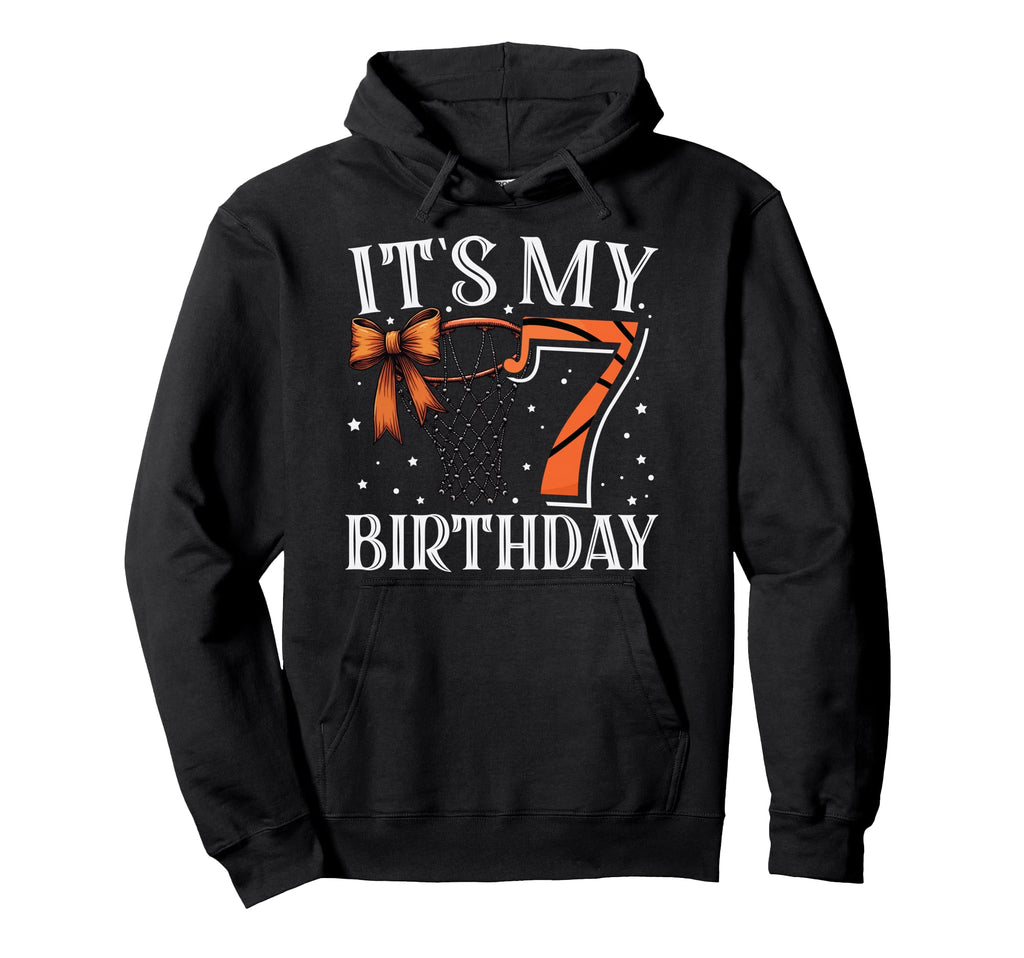 Its My 7 Birthday Seven Basketball Hoodie - Streetwear Style for Adults
