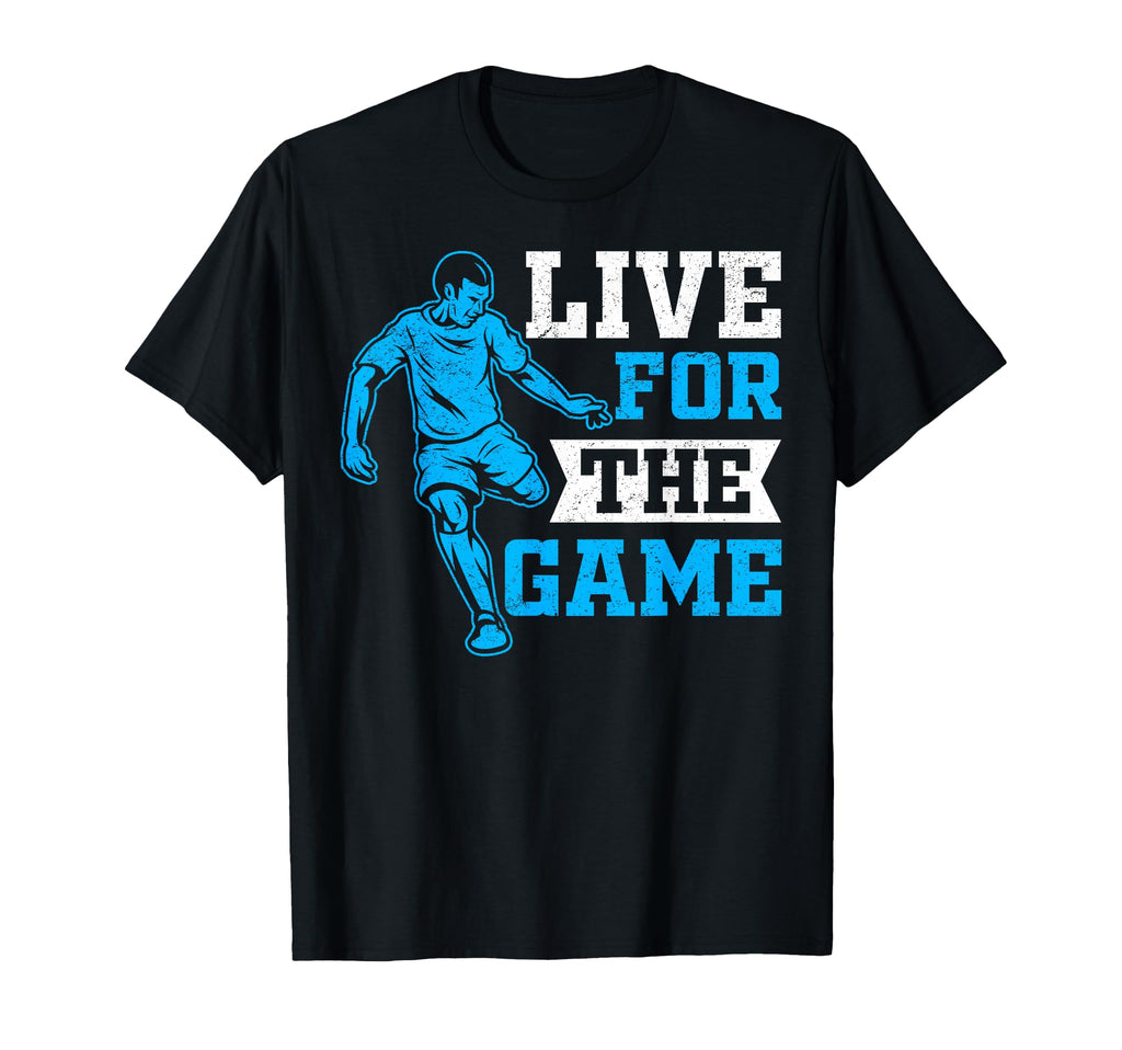 Soccer Live Game Player Athlete T-Shirt - Fun Novelty Design for Adults