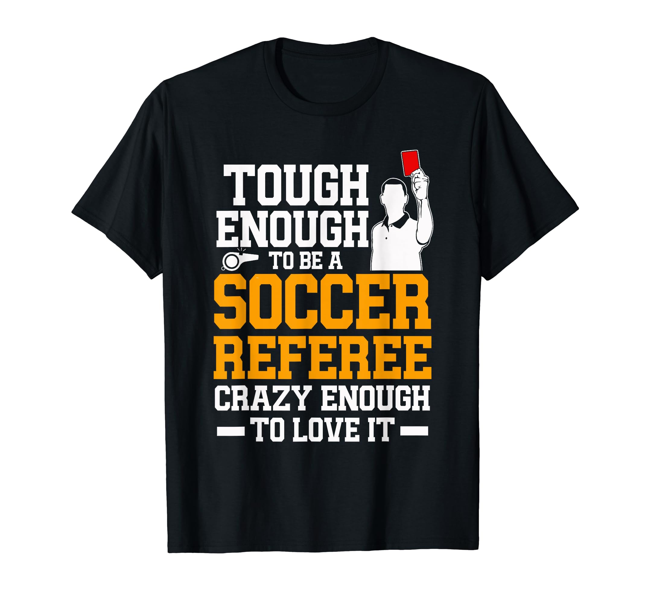 Funny Soccer Referee Whistle Jersey T-Shirt - Minimalist Print Men Women