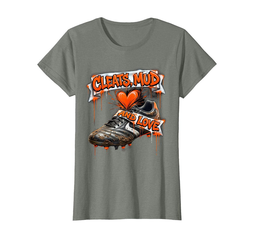 Cleats Mud And Love Soccer Dad T-Shirt - Aesthetic Graphic for Adults