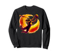 Womens Soccer Goalie Diving To Stop Sweatshirt - Novelty Apparel Men Women