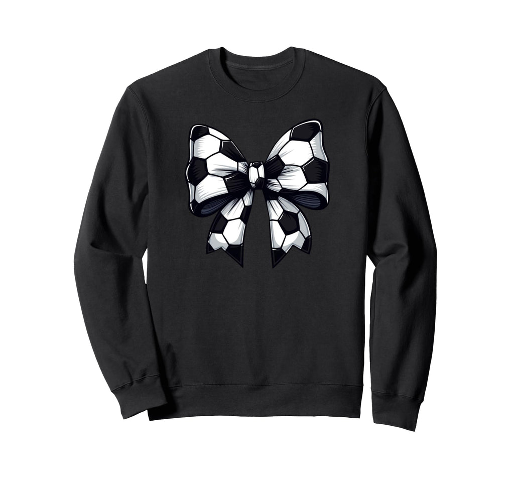 Soccer Coquette Bow Soccer Team Sweatshirt - Fun Novelty Design Men Women