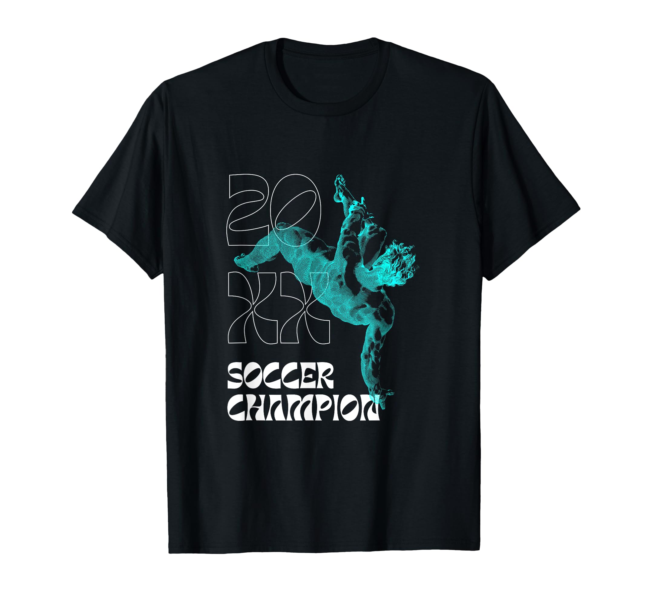 Soccer Champion T-Shirt - Graphic Print Unisex