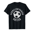Vermilion Parish Soccer Distressed 90S T-Shirt - Minimalist Print Men Women