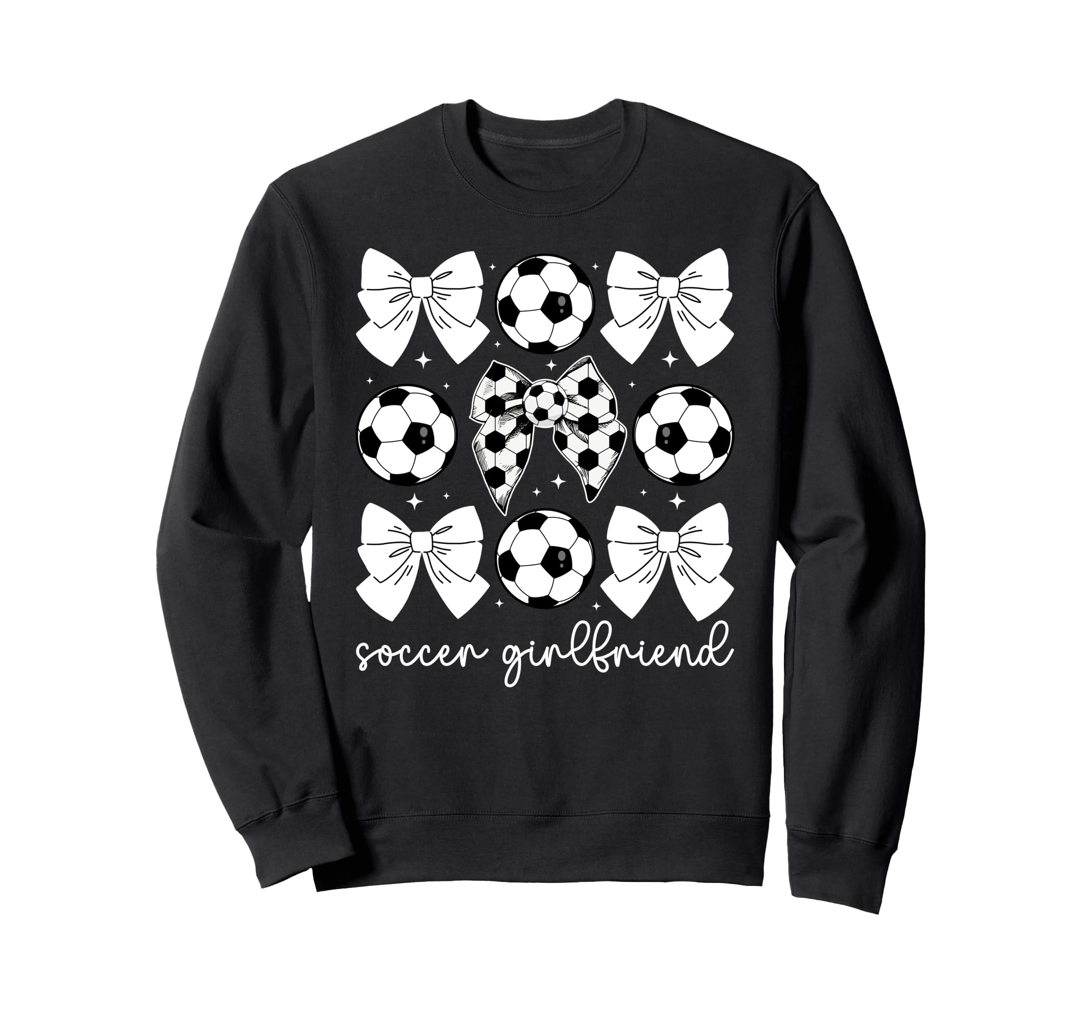 Soccer Girlfriend Coquette Girlfriend Sweatshirt - Minimalist Print Unisex