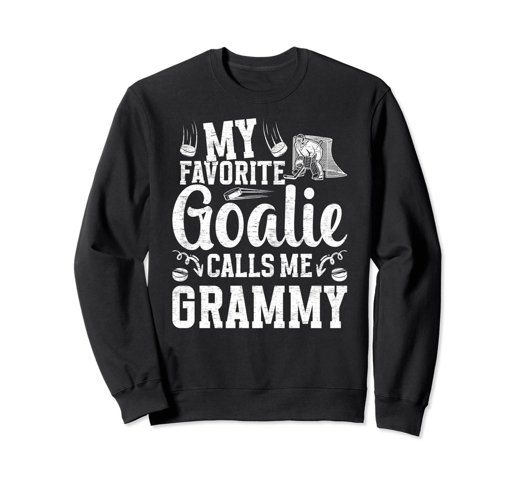Favorite Ice Hockey Goalie Grammy Sweatshirt - Trendy Graphic for Adults