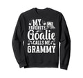 Favorite Ice Hockey Goalie Grammy Sweatshirt - Minimalist Print for Adults