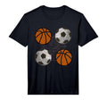 Basketball European Football Soccer T-Shirt - Trendy Graphic Men Women