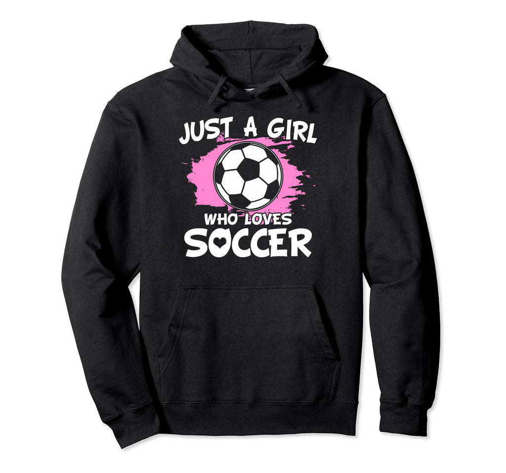 Just Who Loves Soccer Soccer Lovers Hoodie - Graphic Print for Adults
