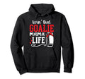 Hockey Goalie Mama Life Mom Ice Hoodie - Custom Art Print for Adults