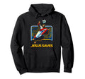 Jesus Saves Soccer Goalie Christian Faith Hoodie - Trendy Graphic Unisex