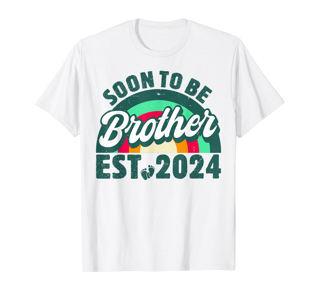 Soon To Be Brother 2024 First Time T-Shirt - Minimalist Print Men Women
