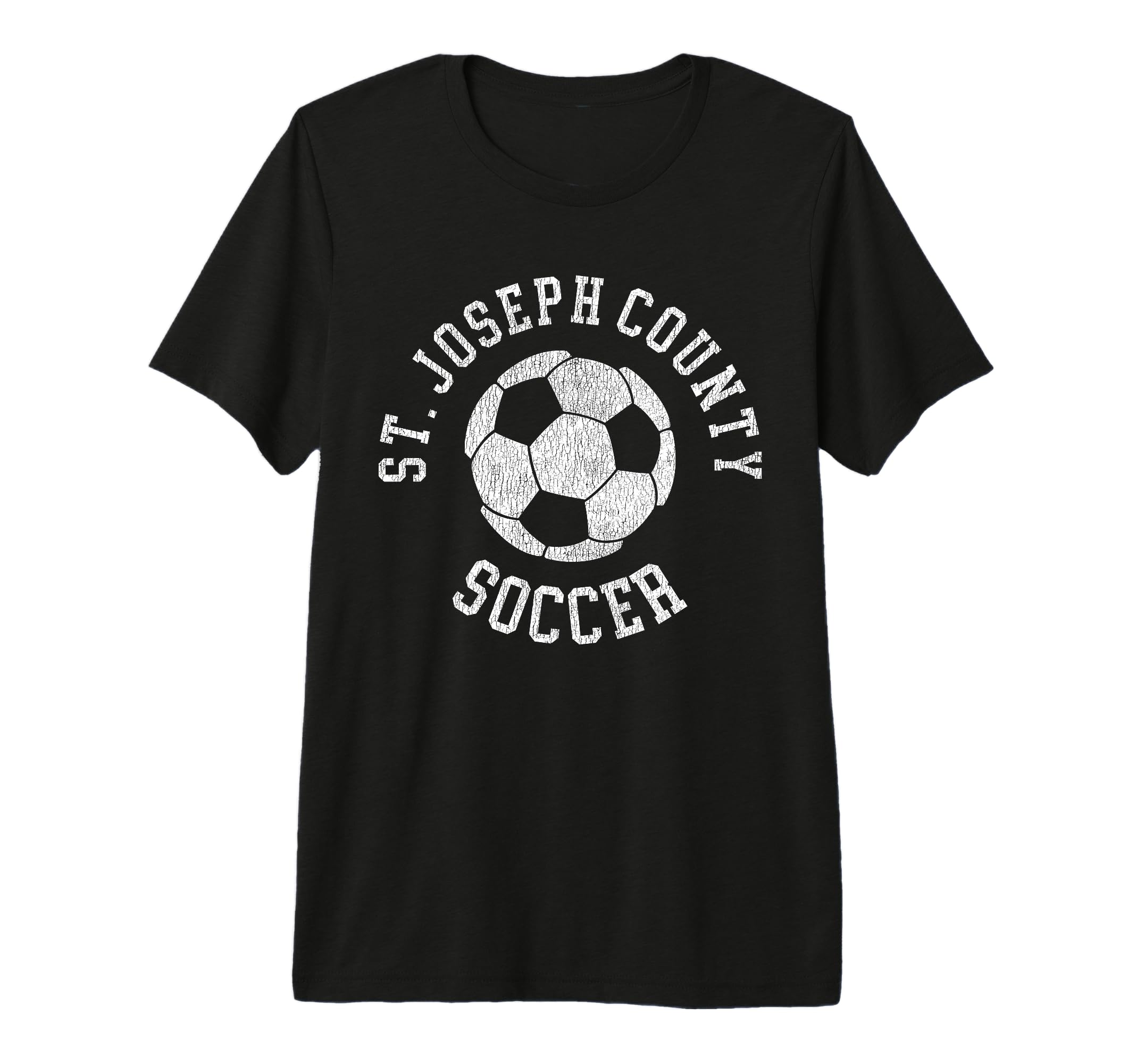 St Joseph County Soccer Distressed T-Shirt - Custom Art Print Men Women