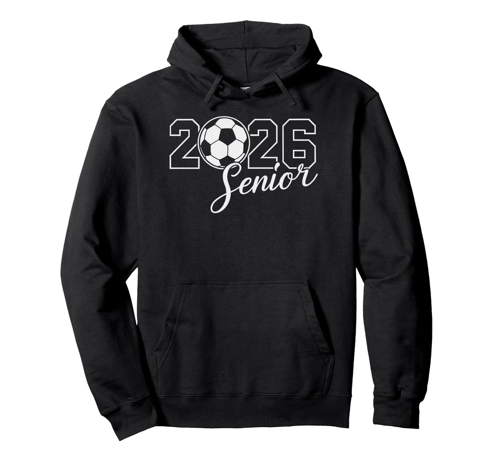 Senior 2026 Soccer Mom High School Hoodie - Minimalist Print Unisex