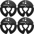 Yes4All Fractional Weight Plates Set, Available In Steel And Rubber, Set of 2/4/6 Plates in 1.25LB, 2.5LB, or 5LB Sizes, Micro Change Plates for Dumbbell and Olympic Barbell Weightlifting