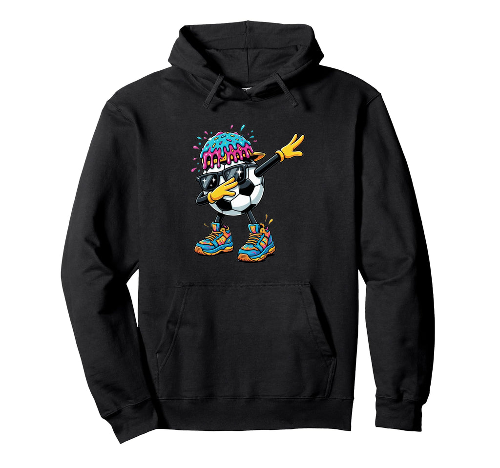 Funny Soccer Ball Dabbing Character Hoodie - Streetwear Style Unisex