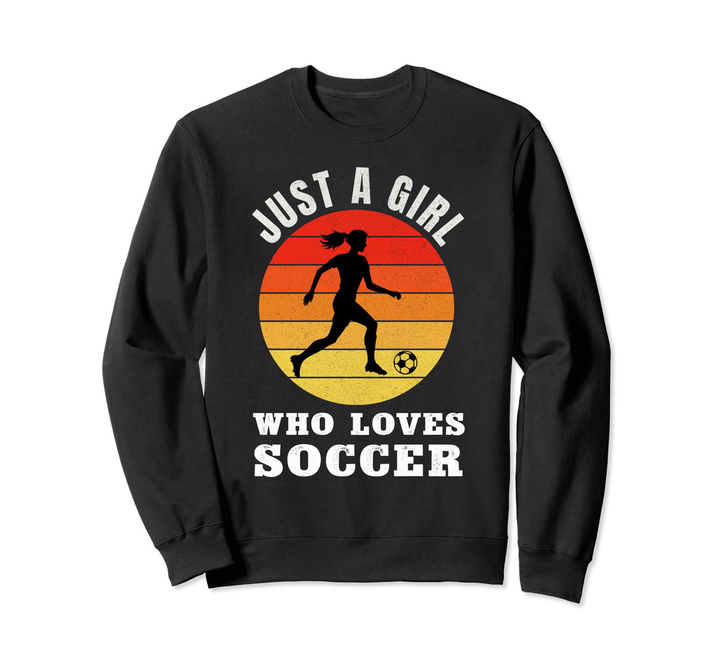 Just Who Loves Soccer Sweatshirt - Custom Art Print Unisex