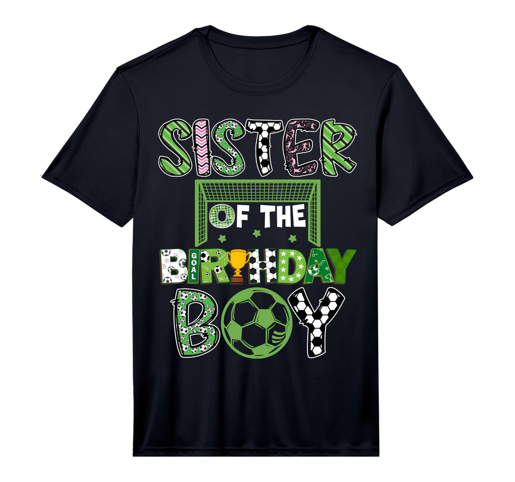 Sister Birthday Soccer Player T-Shirt - Aesthetic Graphic Men Women