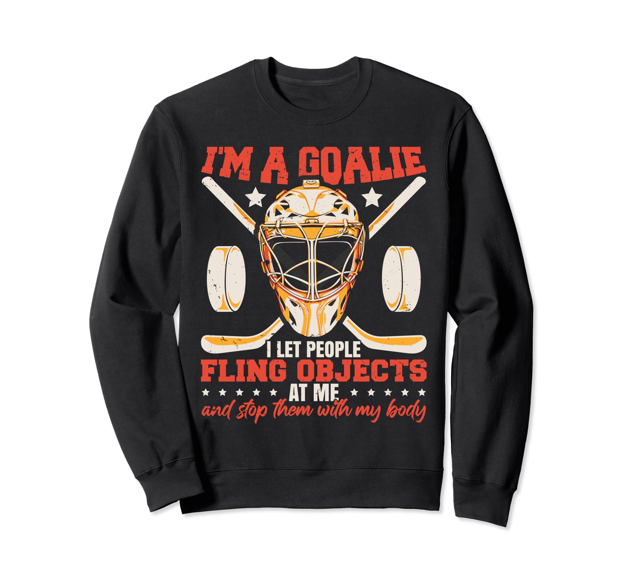 Hockey Goalkeeper Ice Hockey Goalie Sweatshirt - Unique Graphic for Adults