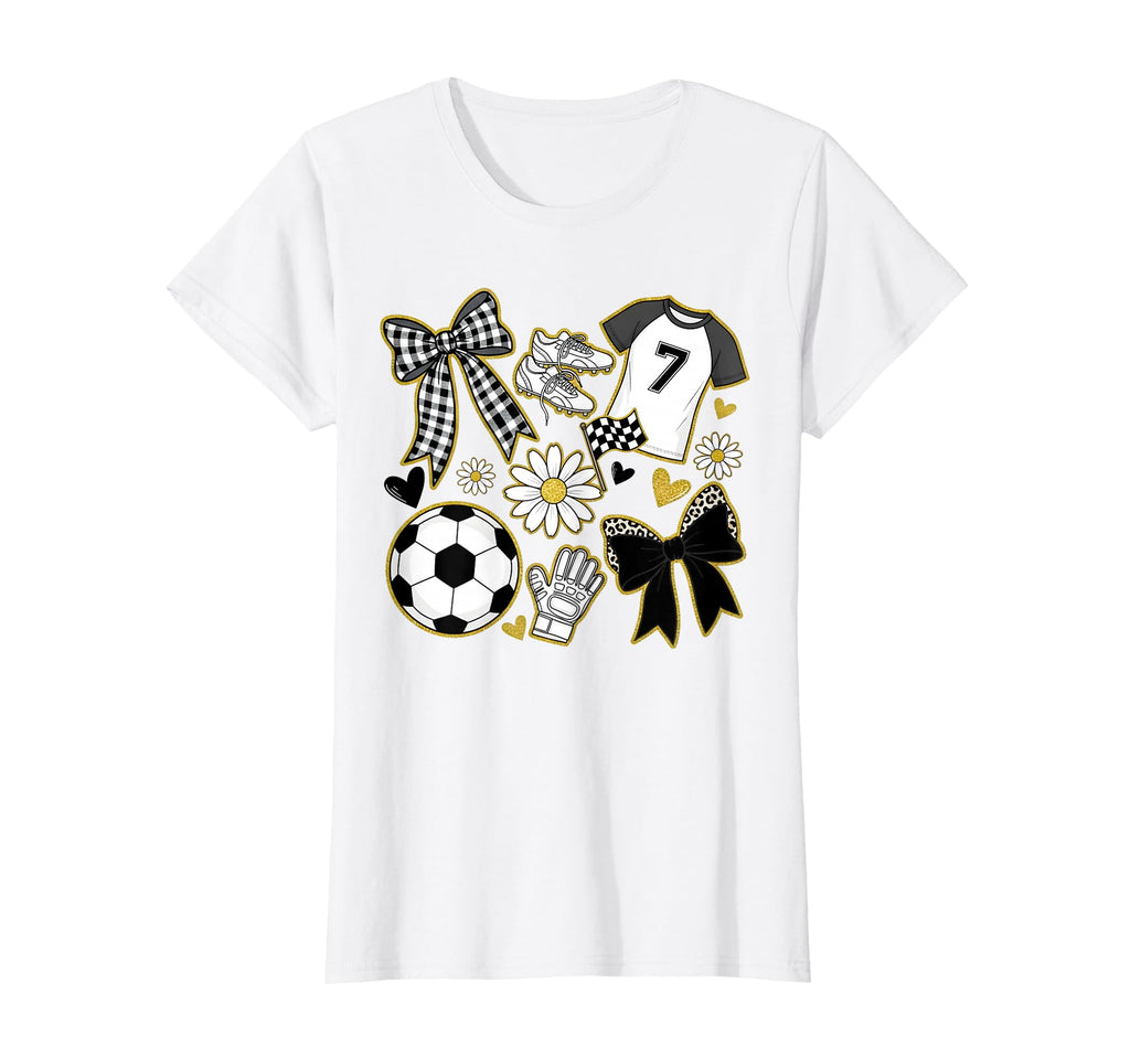 Soccer Mama Mom Preppy Soccer T-Shirt - Casual Everyday Wear Men Women