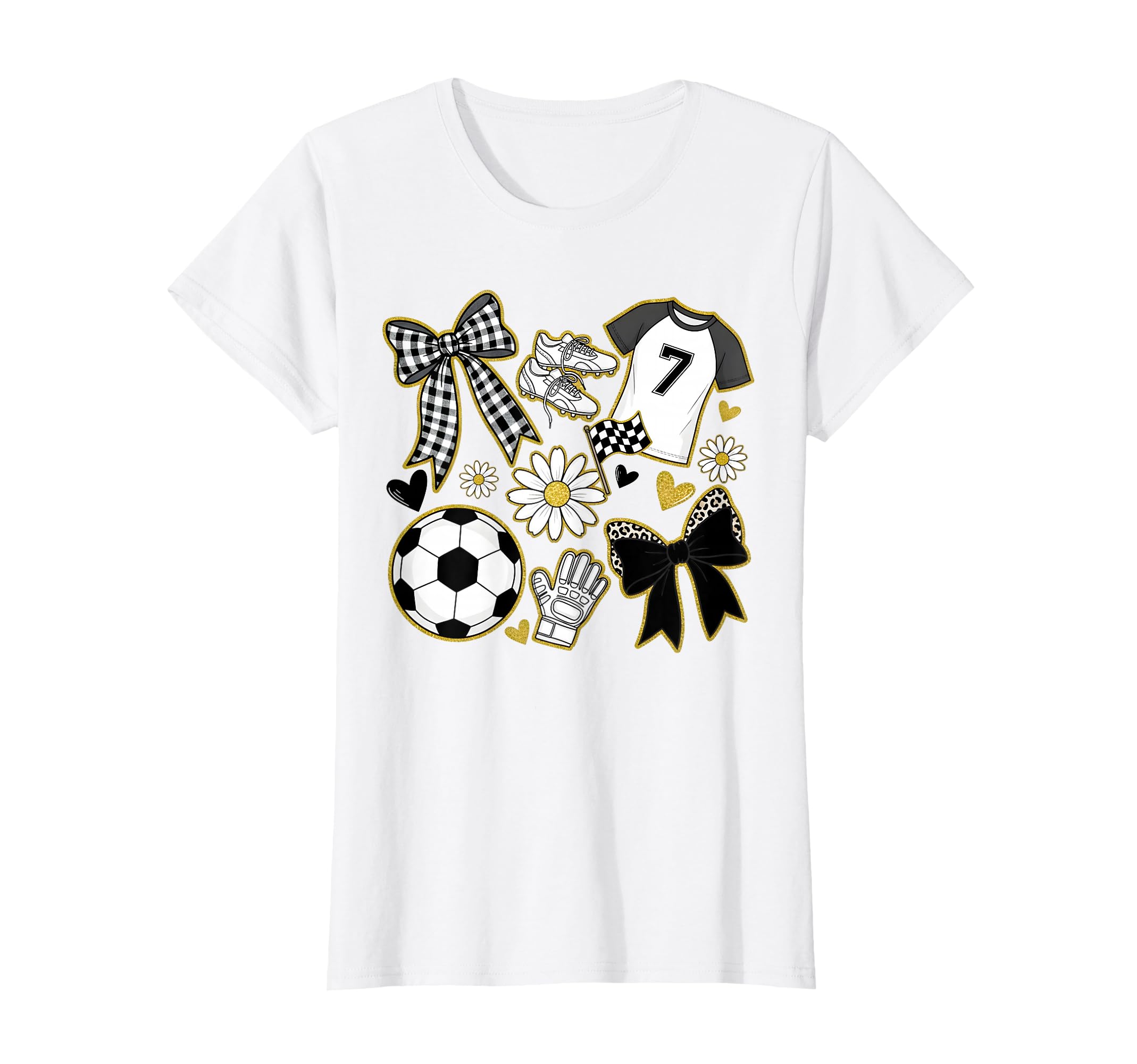 Soccer Mama Mom Preppy Soccer T-Shirt - Casual Everyday Wear Men Women
