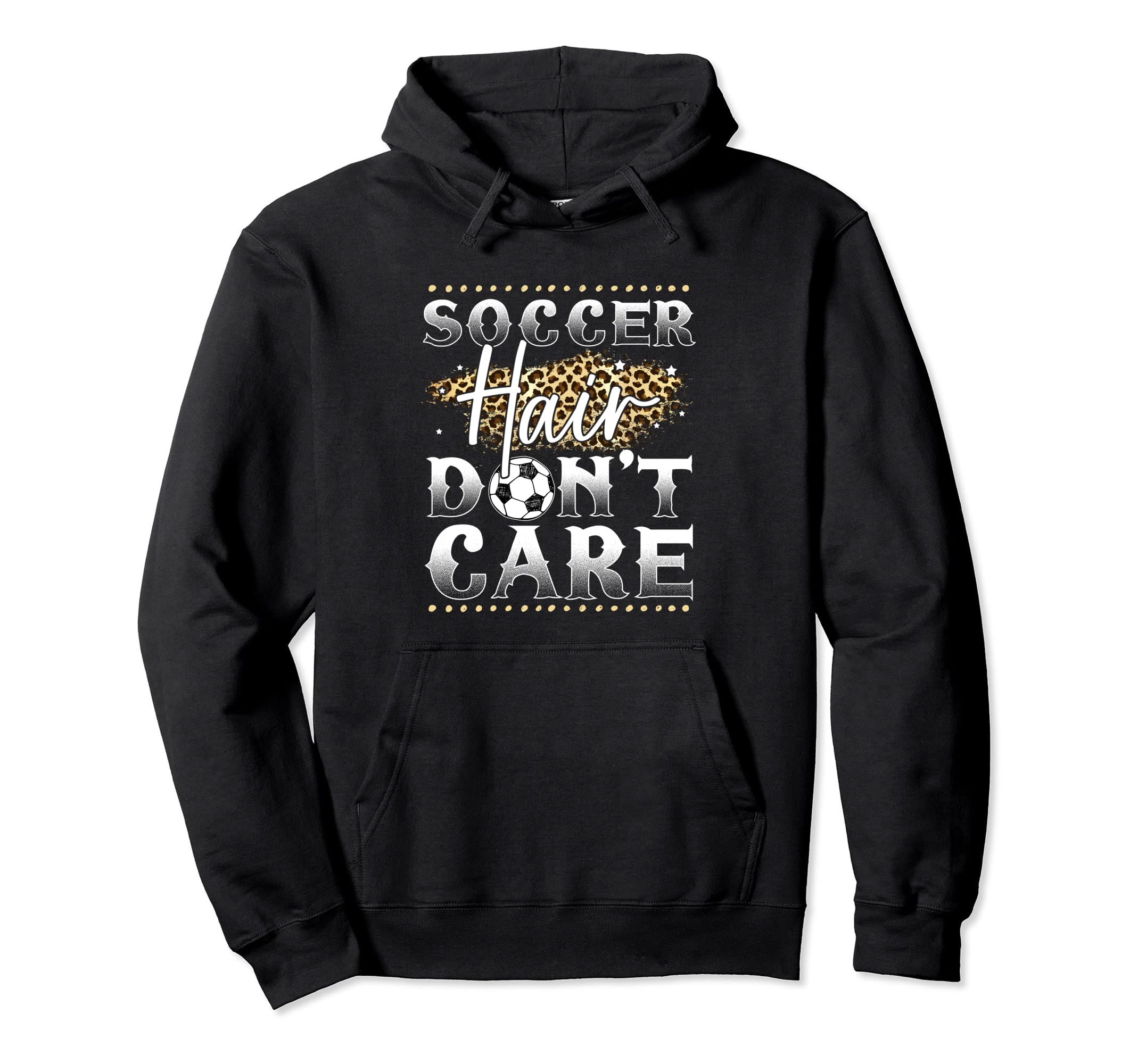 Soccer Leopard Soccer Hoodie - Novelty Apparel Men Women