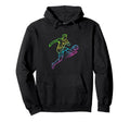 Soccer Player Volley Kick Colorful Hoodie - Casual Everyday Wear Men Women