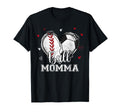Ball Momma Baseball Soccer Heart Nana T-Shirt - Fun Novelty Design Unisex