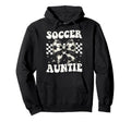 Soccer Auntie Funny Coquette Bow Hoodie - Streetwear Style for Adults