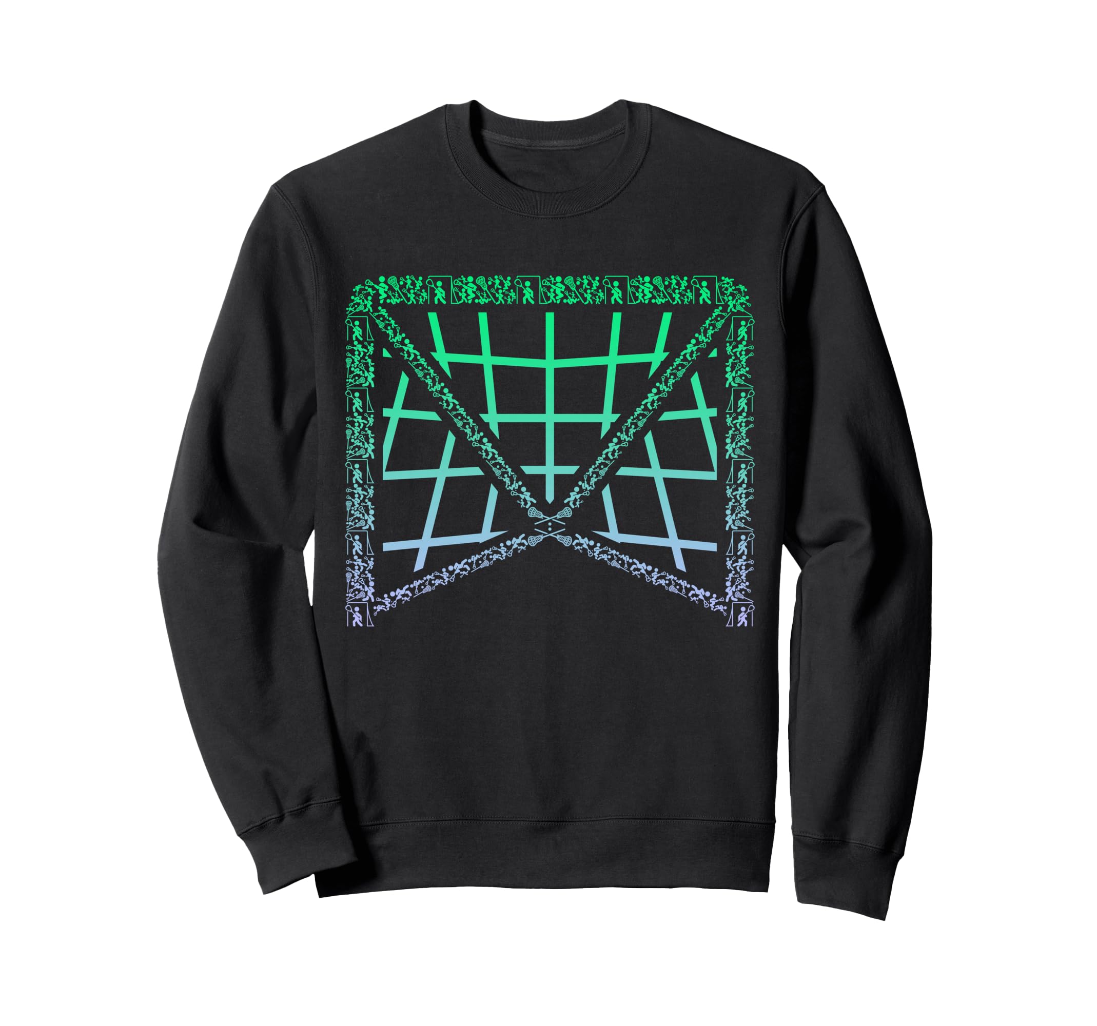 Lacrosse Goal Stuff Lax Goalkeeper Sweatshirt - Minimalist Print Men Women