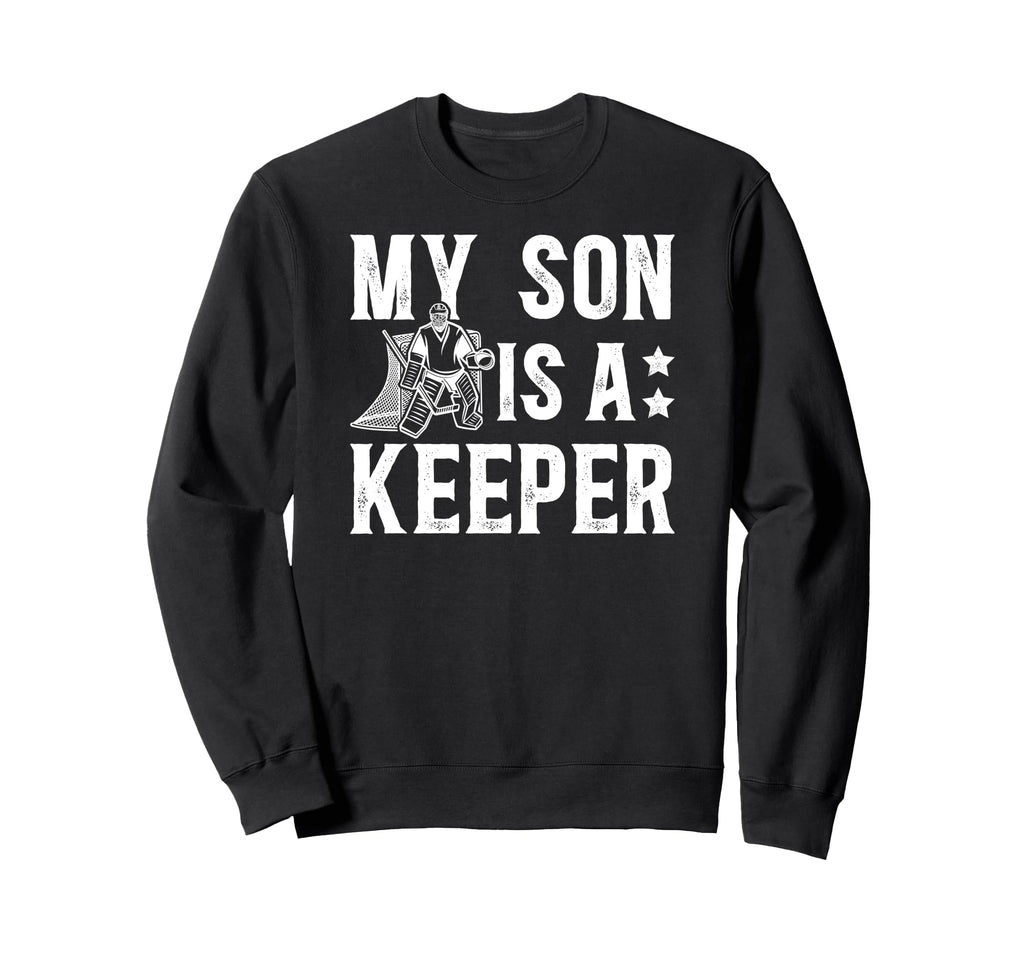 Ice Hockey Keeper Dad Hockey Goalie Sweatshirt - Trendy Graphic Men Women