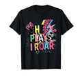 She Plays I Roar Soccer Power Pop T-Shirt - Custom Art Print for Adults