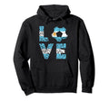 Argentina Soccer Team Argentina Love Ball Hoodie - Minimalist Print Unisex