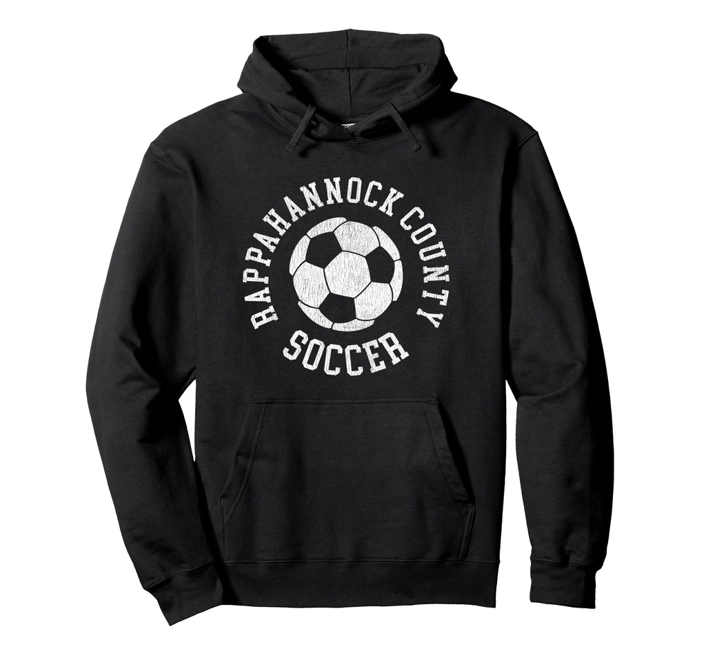 Rappahannock County Soccer Distressed 90S Hoodie - Trendy Graphic Unisex