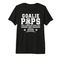 Mens Hockey Goalie Pops Ice Hockey Keeper T-Shirt - Novelty Apparel Unisex