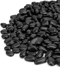 Mr. Fireglass 10 lbs Black Pebbles, 3/8" Natural Decorative Polished River Rocks Aquarium Gravel for Indoor Plants, Vases, Succulents and Outdoor Garden Landscaping