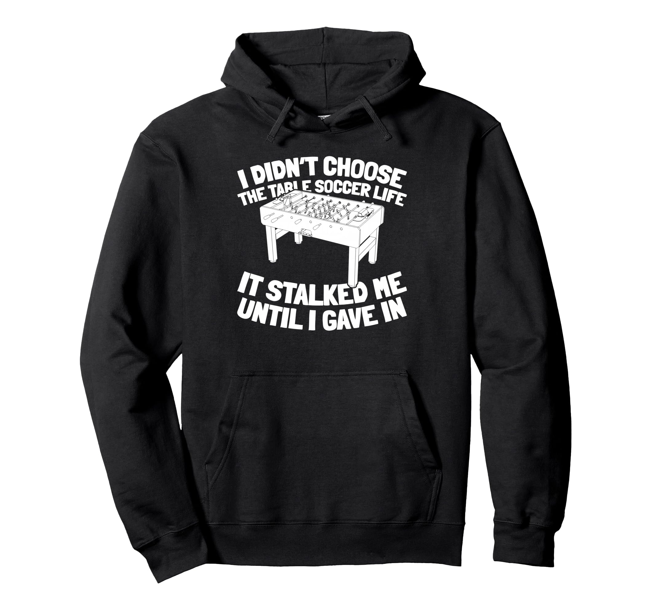 Table Soccer Kicker Foosball Hoodie - Graphic Print for Adults