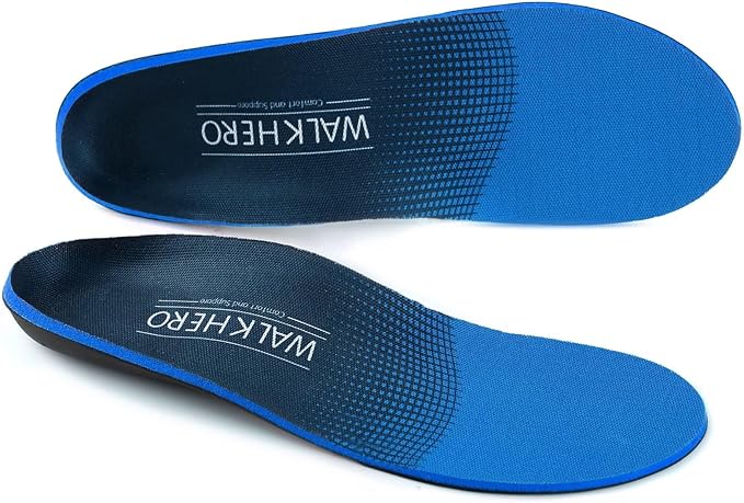 Inserts Relieve Plantar Fasciitis - Flat Feet Insoles Arch Supports, Orthotic Insoles for Foot Pain Arch Pain Reduce Muscle Fatigue Absorb Shock (Mens 5-5 1/2 | Womens 7-7 1/2)