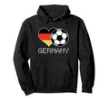 Germany Soccer German Flag Love Country Hoodie - Aesthetic Graphic Unisex