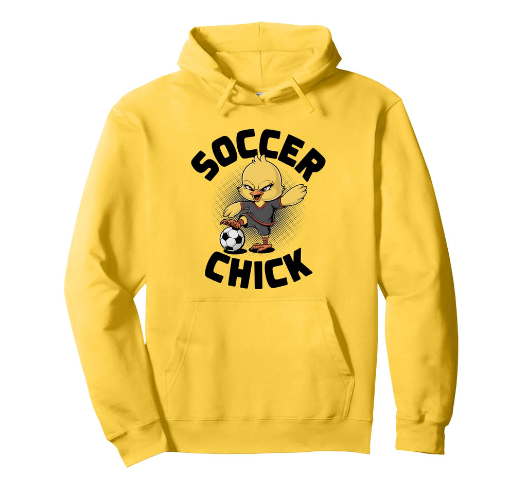Soccer Chick Soccer Player Soccer Hoodie - Fun Novelty Design Unisex