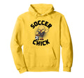 Soccer Chick Soccer Player Soccer Hoodie - Fun Novelty Design Unisex