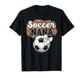 Soccer Nana Mothers Day Bow Grandma Soccer T-Shirt - Trendy Graphic Unisex