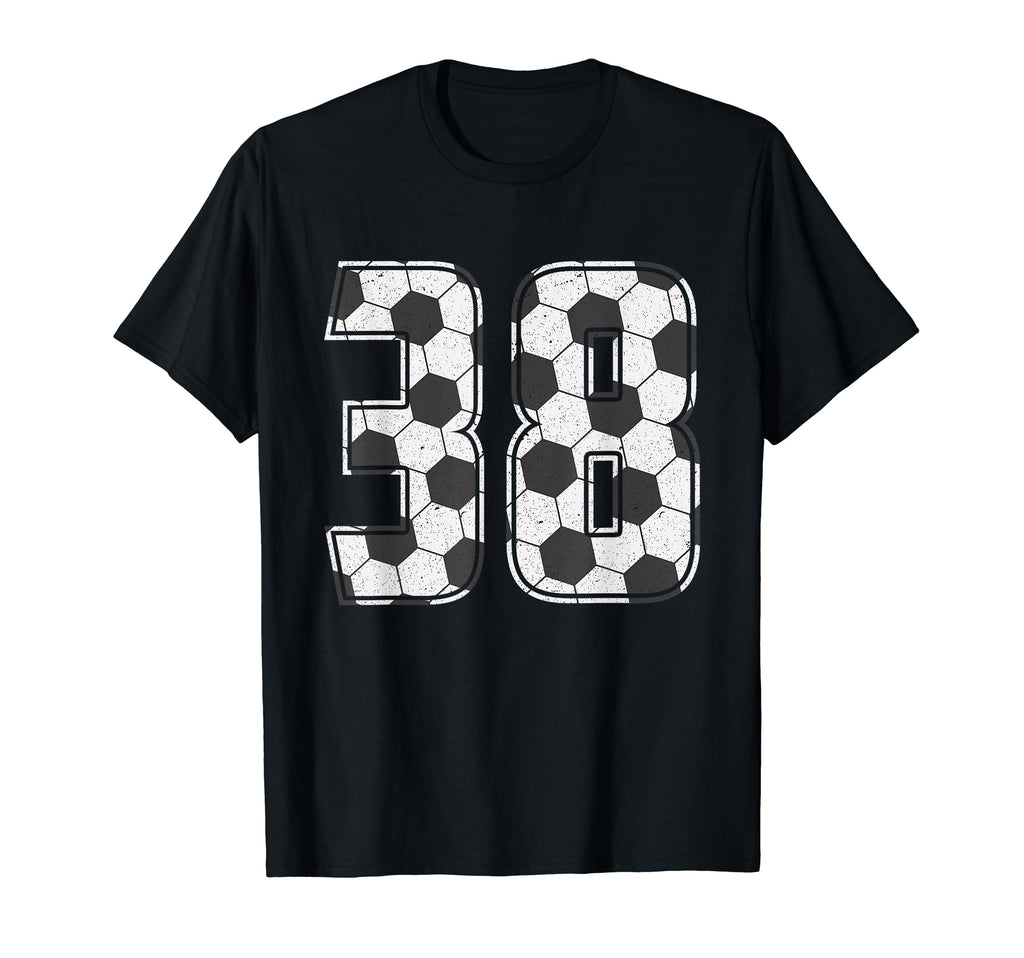 Soccer Player Number 38 Thirty Eight T-Shirt - Graphic Print Men Women