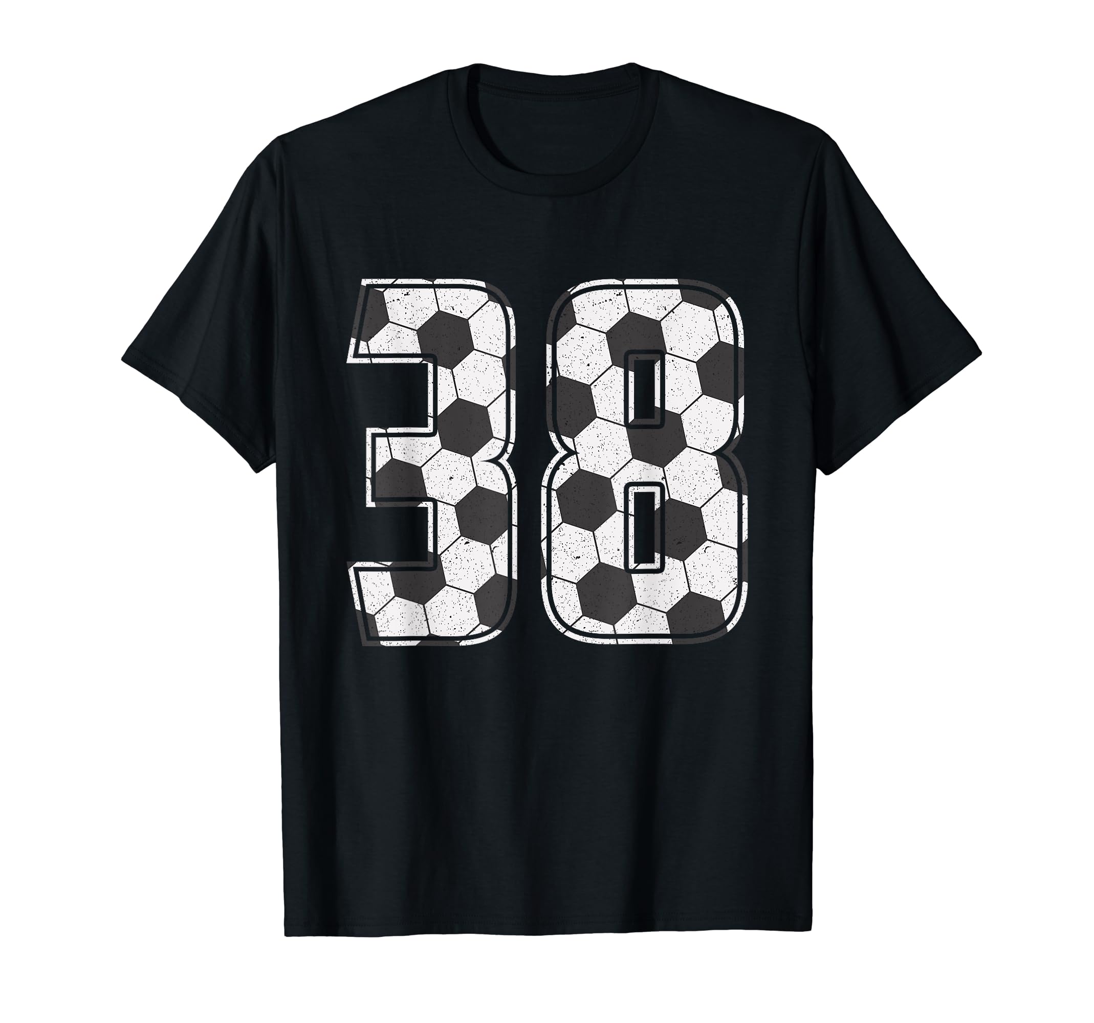 Soccer Player Number 38 Thirty Eight T-Shirt - Graphic Print Men Women