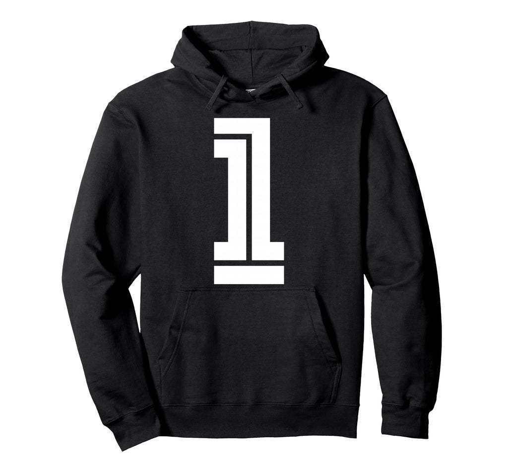 1 Sports Team Number Fan Hoodie - Unique Graphic Men Women
